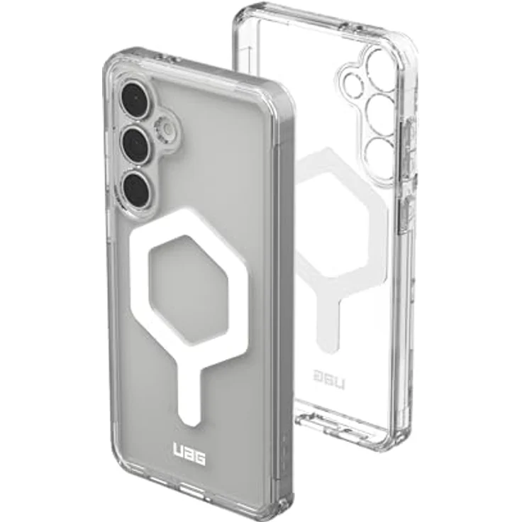 URBAN ARMOR GEAR Plyo Pro Case Samsung Galaxy S24 FE Hülle ice (transparent) / weiß (Wireless Charging / Magnetisches Aufladen optimiert) – Bild 1