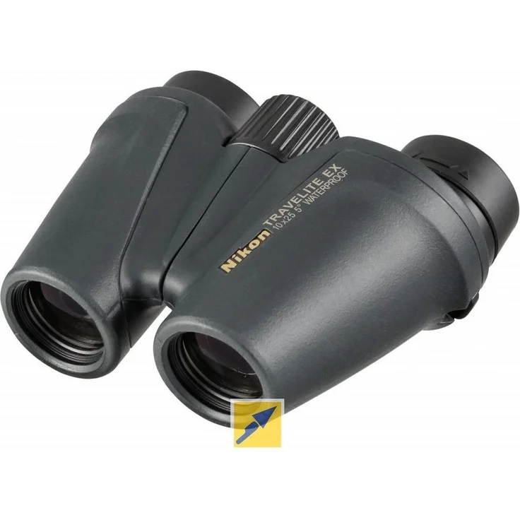 Nikon Travelite EX 10x25, Fernglas mit kompakter Optik, wasserabweisend und mehrfachvergüteten Linsen