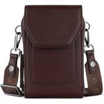 bugatti Almata Handytasche, 11 cm, braun, 100% Polyurethan, Maße 11 cm x 4 cm x 18 cm