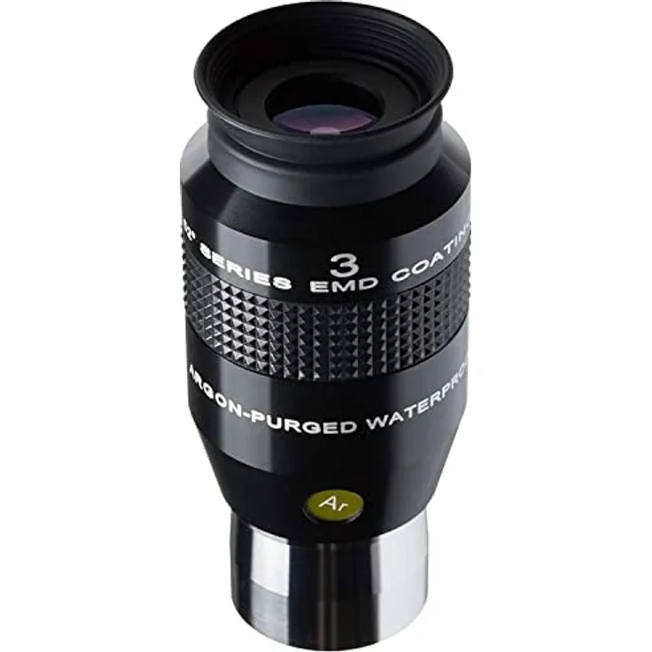 Explore Scientific 52° LER Okular 3mm Ar (1.25") für Teleskope mit hochwertiger EMD Vergütung, wasserdicht mit Argon-Schutzgasfüllung