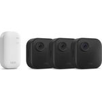 Blink Outdoor 4, Sicherheitskamera 3-Kamera-System mit 1080p HD, Wetterfest, inkl. Sync Modul Core und Mikrofon