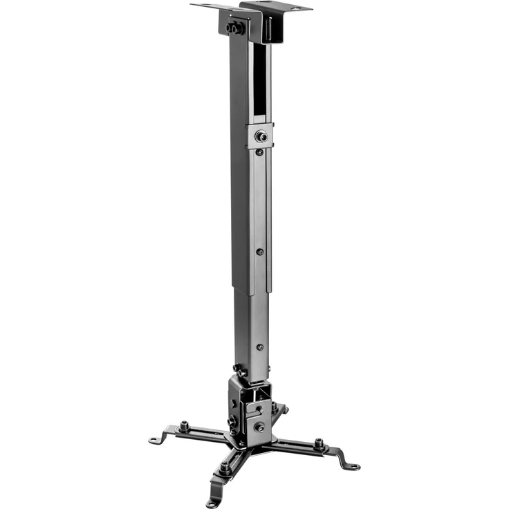 AlzaErgo Projektorhalterung C05B, Deckenhalterung für Projektor, Tragfähigkeit 20 kg, verstellbare Länge 450-630 mm, schwarz