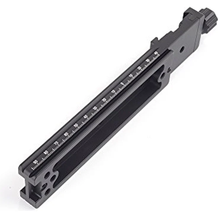 Sunwayfoto Nodal-Schiene DMP 200R mit Drehknopf, Präzisions-Aluminium, kompatibel mit QR-Systemen von RRS, Wimberley, Arca Swiss und mehr – Bild 2