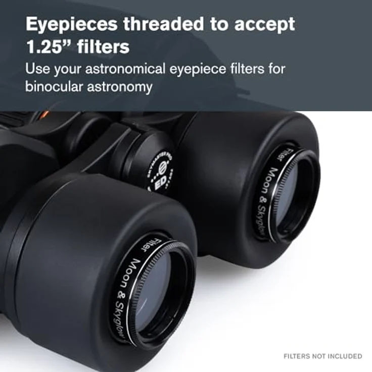 Celestron SkyMaster Pro ED 15x70 Astronomie-Fernglas mit ED-Glas, großer Blende und XLT-Beschichtung, Schwarz – Bild 5