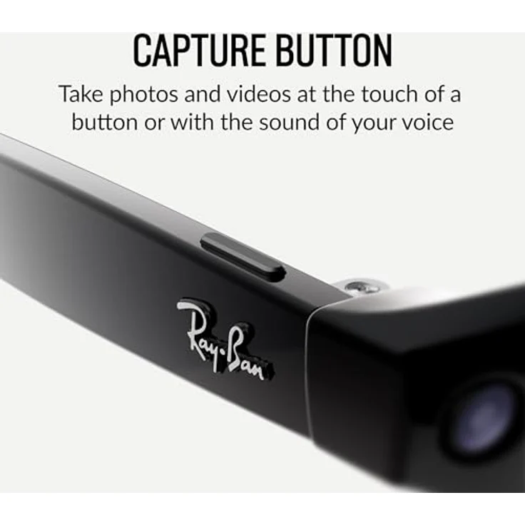 Ray Ban Smart Glasses, AR Brille mit integriertem Display, Schwarz – Bild 4