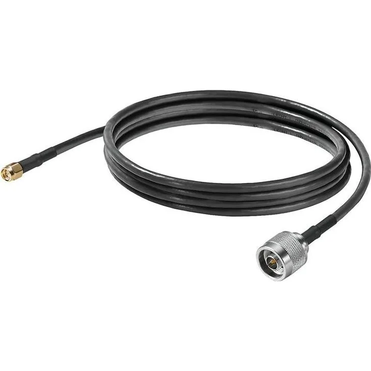 Weidmüller IE-CC-NM-SMAM-4M, Antennenkabel für den Anschluss externer WLAN- und Mobilfunkantennen, 4 Meter Länge