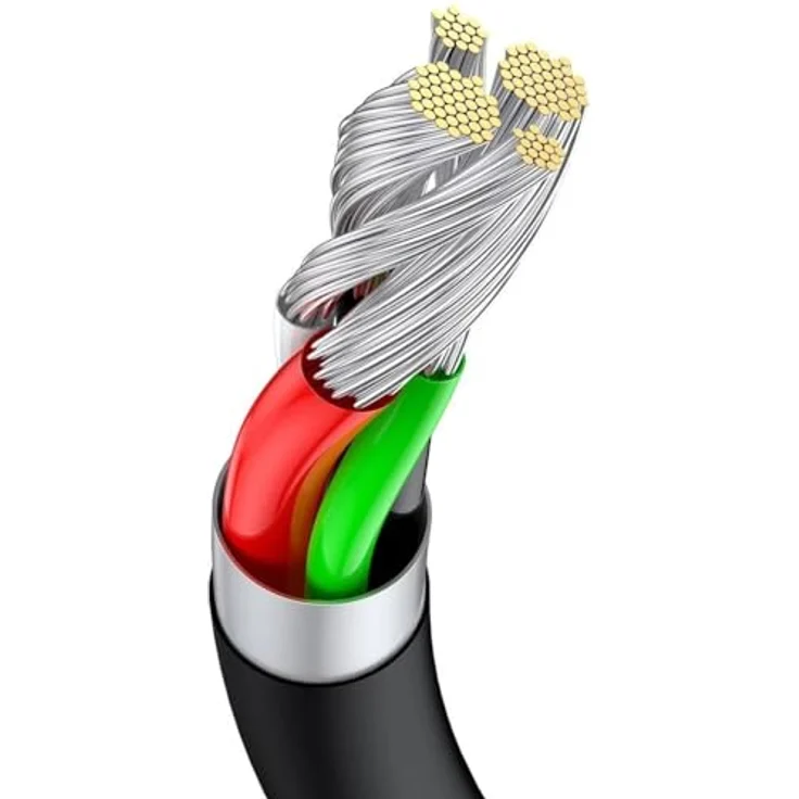 Baseus Superior USB - USB Typ C Schnellladekabel 66 W (11 V / 6 A) mit 480 Mbit/s Datenübertragung, 1 m, schwarz – Bild 9