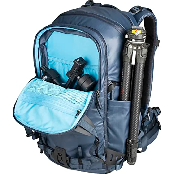 Summit Creative Tenzing Zip Top Backpack 35l, Wasserabweisender Kamera-Rucksack mit seitlichem Zugriff und Laptopfach bis 16", Blau – Bild 5