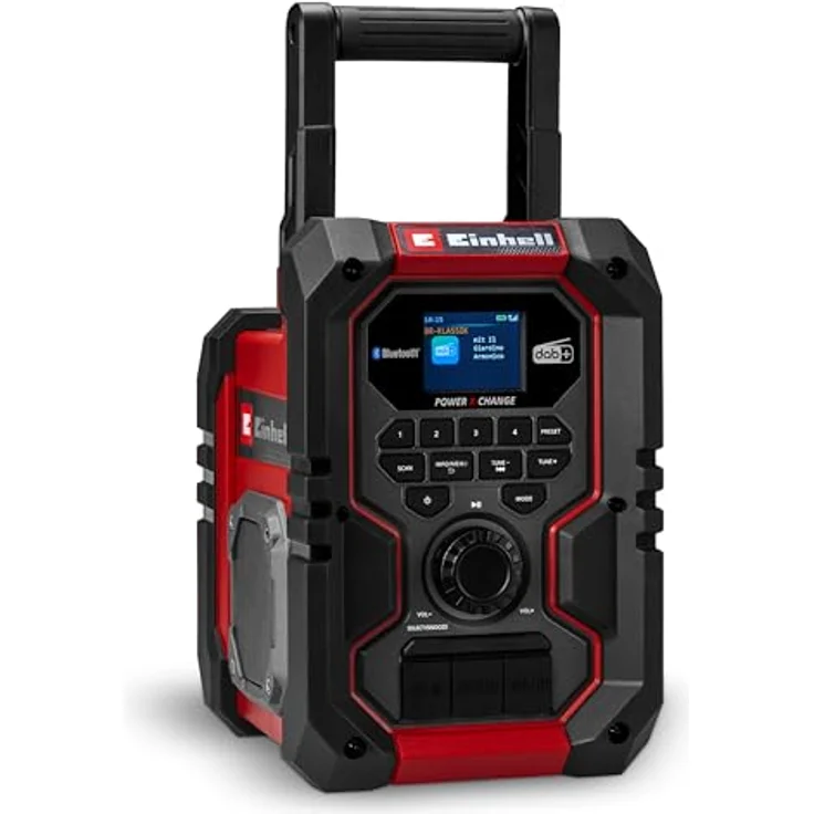 Einhell Akku-Baustellenradio TE-CR 18 Li DAB+/FM/BT, IP65, Bluetooth, TFT-Display, Solobetrieb ohne Akku – Bild 1