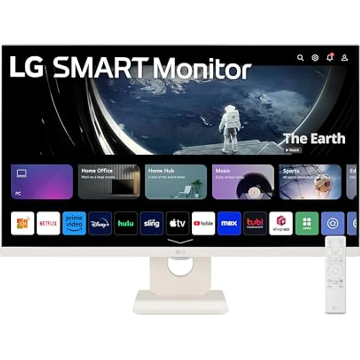 LG 27U511SA-W MyView-Monitor, 27 Zoll Full-HD IPS, 100 Hz, 5 ms, WebOS 23, sRGB 99 %, neigbar, Weiß – Bild 1