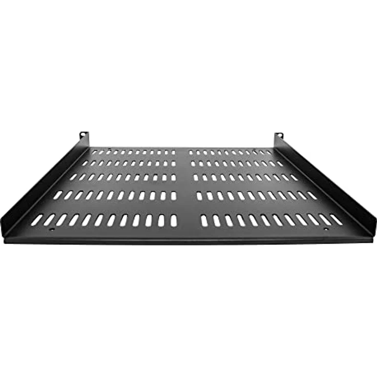 StarTech 1 HE 19" Fachboden, perforierte Rack Ablage für Serverschrank, 25 kg Tragkraft, 50 cm Tiefe, belüftet, Frontmontage – Bild 5