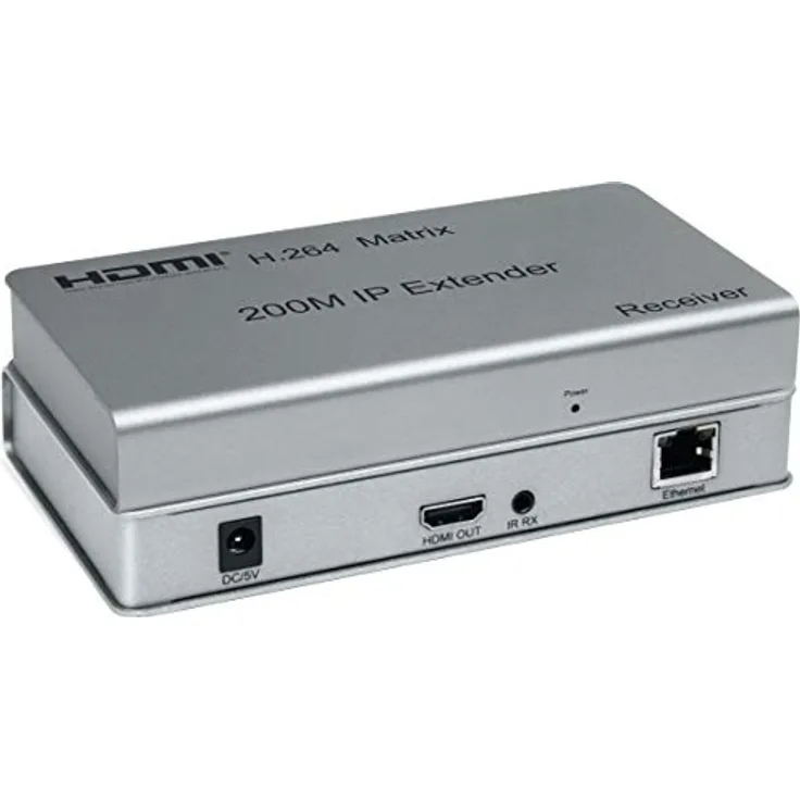 PremiumCord HDMI Matrix Extender bis zu 200m über LAN, TCP/IP, Metallgehäuse, Kompatibel mit Full HD 1080p, 3D, Dolby-True HD