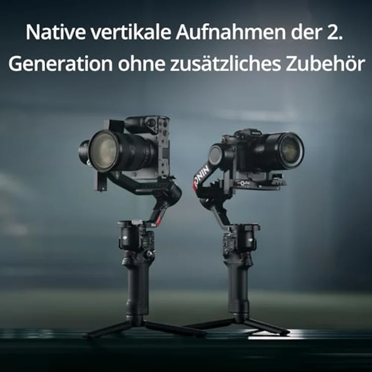 DJI RS 4 Combo, 3-Achsen Gimbal-Stabilisator für DSLR- und spiegellose Kameras Canon/Sony/Panasonic/Nikon/Fujifilm, Native vertikale Aufnahmen, 2-Modus-Joystick, Teflon-Achsenarme, Focus Pro Motor – Bild 3