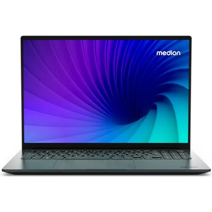 MEDION S10 MD62612 Laptop, 16 Zoll QHD+ 120Hz, Intel Core i5-13420H, 16GB RAM, 512GB SSD, 100% sRGB, FHD Webcam, WLAN, Win 11