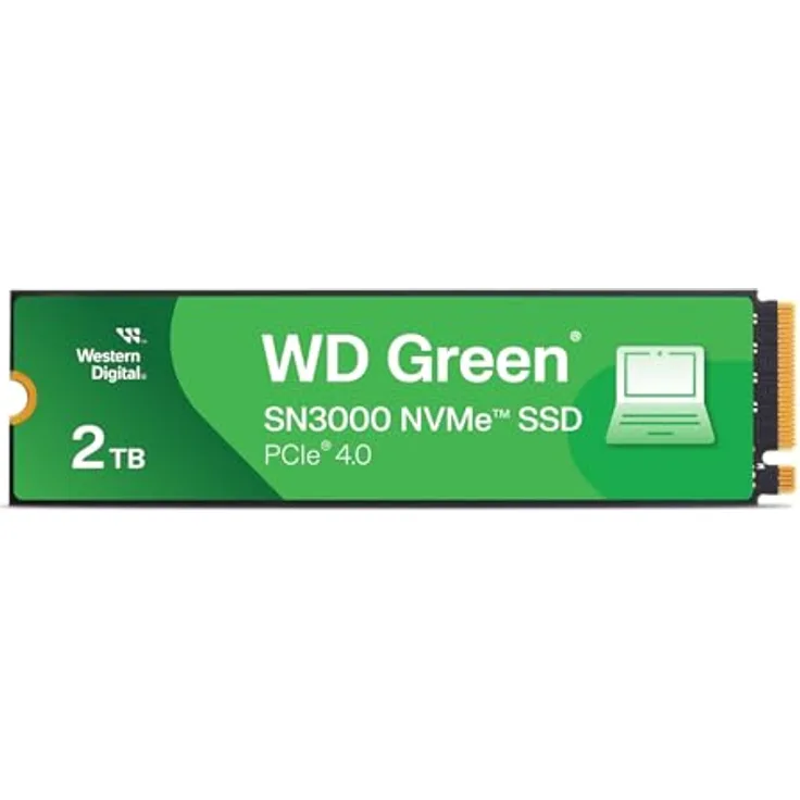 Western Digital WD Green SN3000 NVMe 500GB, PCIe Gen4 Leistung, M.2-SSD Design, 5.000 MB/s
