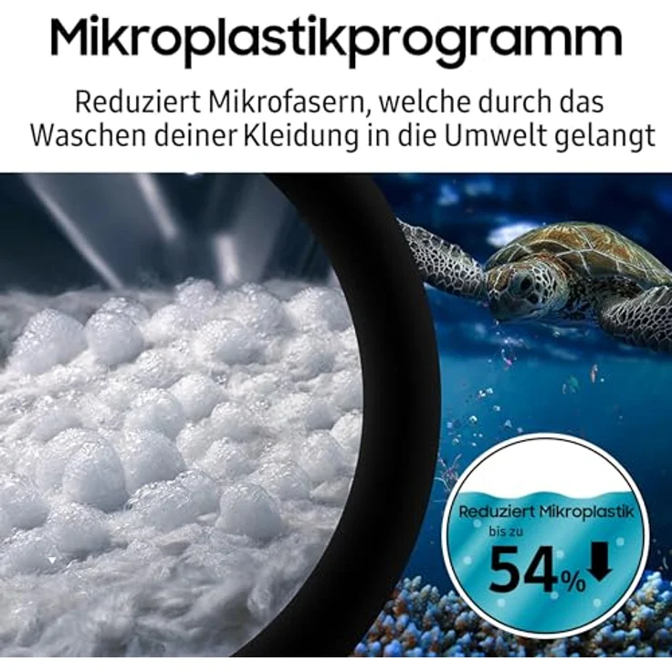 Samsung WW5000C, Waschmaschine, Hygiene-Dampf, EEK: A, WW9ECGC04AAEEG, 9 kg White – Bild 5