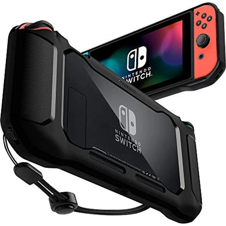 Spigen Rugged Armor Hülle Kompatibel mit Nintendo Switch - Schwarz – Bild 1