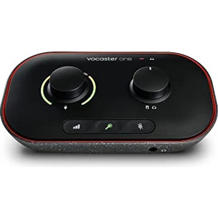 Focusrite Vocaster One – Podcast-Audio-Interface für Solo-Aufnahmen. Nutzen Sie Auto Gain, Enhance und Mute einfaches Podcasting. Kompakt, leicht mit Buspower-Stromversorgung – Bild 2