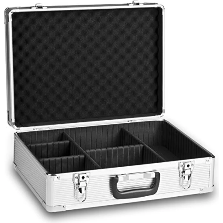 Mantona Aluminium Foto-Koffer Basic M, Silber – Bild 2