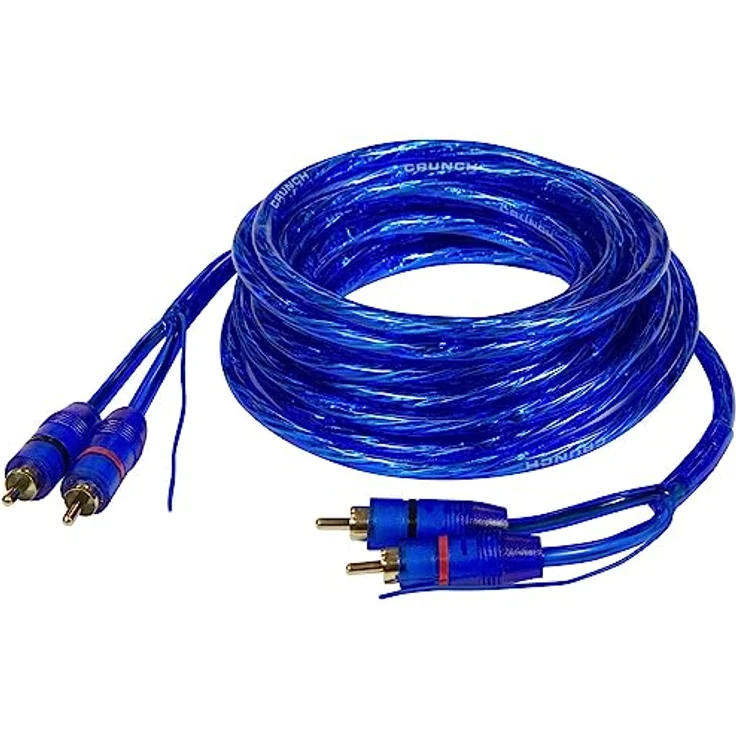Crunch CRC5 Cinch-Kabel 5,00 m, doppelt geschirmt, 2 x Cinch-RCA Stecker - 2 x Cinch-RCA Stecker – Bild 2