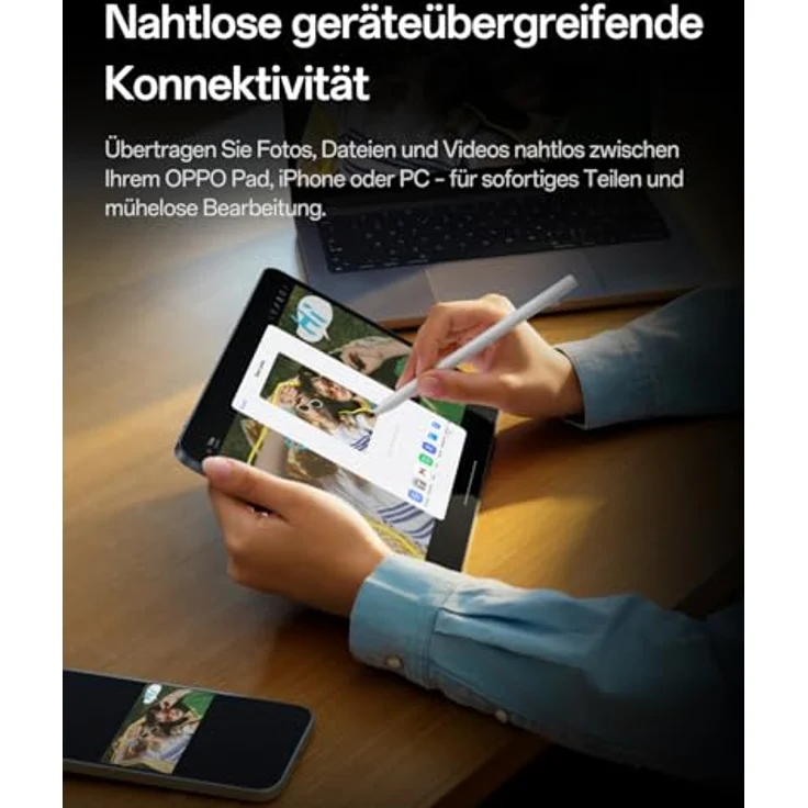 OPPO Pad 5 12.1" Tablet, 2.8K Eye-Comfort Display, 8+128GB, 5G, 10050mAh, Dimensity 7300-Ultra, 120Hz, KI Lesen & Schreiben, Quad-Lautsprecher, 33W SUPERVOOC, Starlight Black – Bild 7