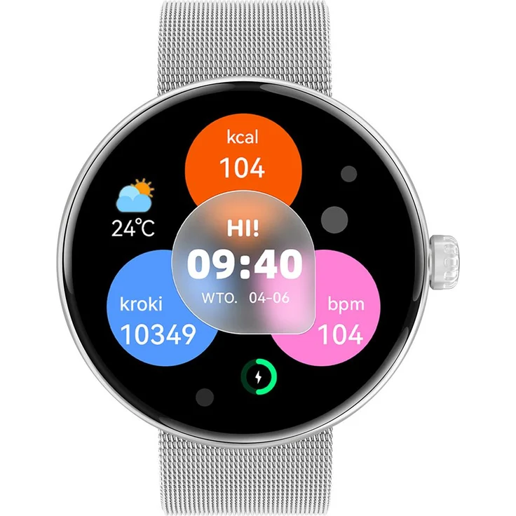 Forever Smartwatch Forevive 5 SB-365 Silber, Damen Smartwatch