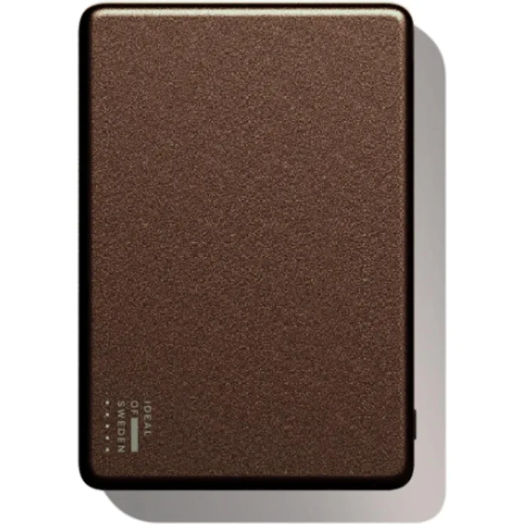 iDeal of Sweden IDSPBMS-5000-562, Slim MagSafe Powerbank mit 5.000 mAh, kabelloses Laden in Braun
