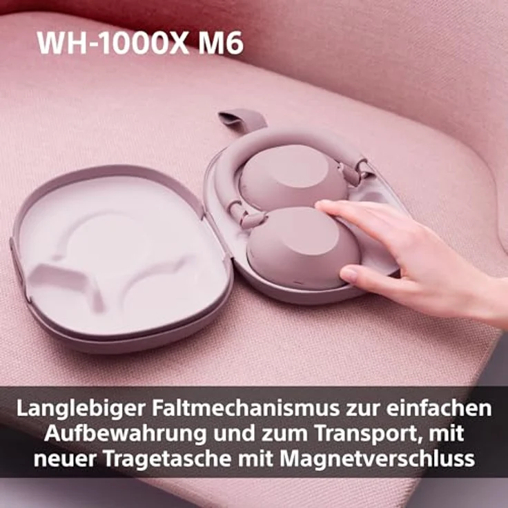 Sony WH-1000XM6P, Over-Ear-Kopfhörer mit Adaptive Noise-Cancelling, Freisprechfunktion, Hi-Res Sound, Multi-Point-Verbindung und Transparenzmodus, schwarz – Bild 7
