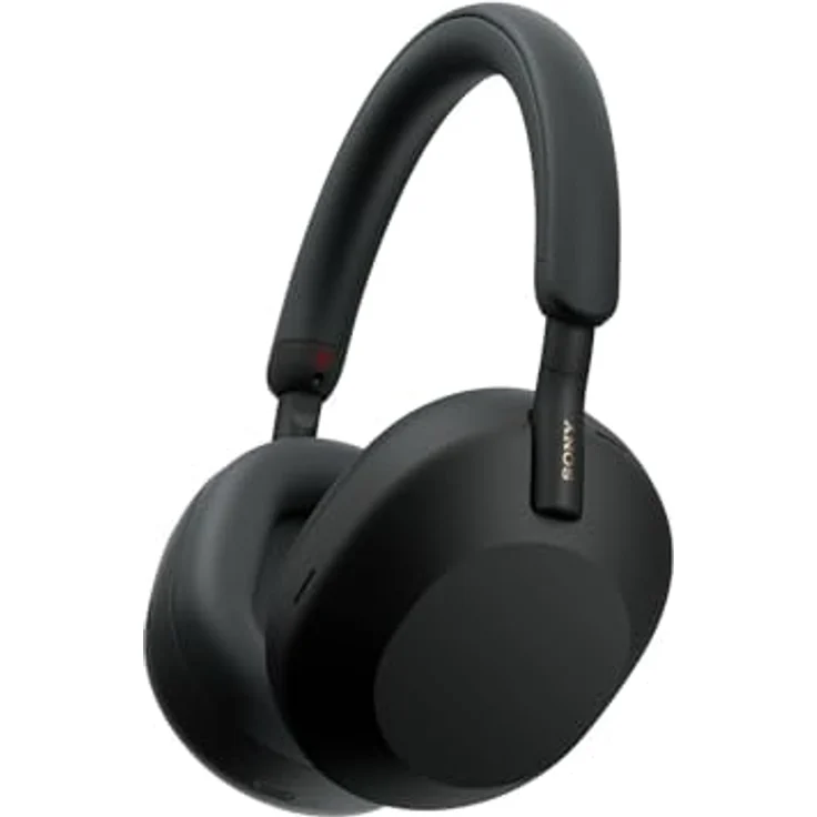 Sony WH-1000XM5 SA, kabellose Bluetooth Noise Cancelling Kopfhörer mit 30h Akku, Touch Sensor, Schutzhülle, Schwarz – Bild 1