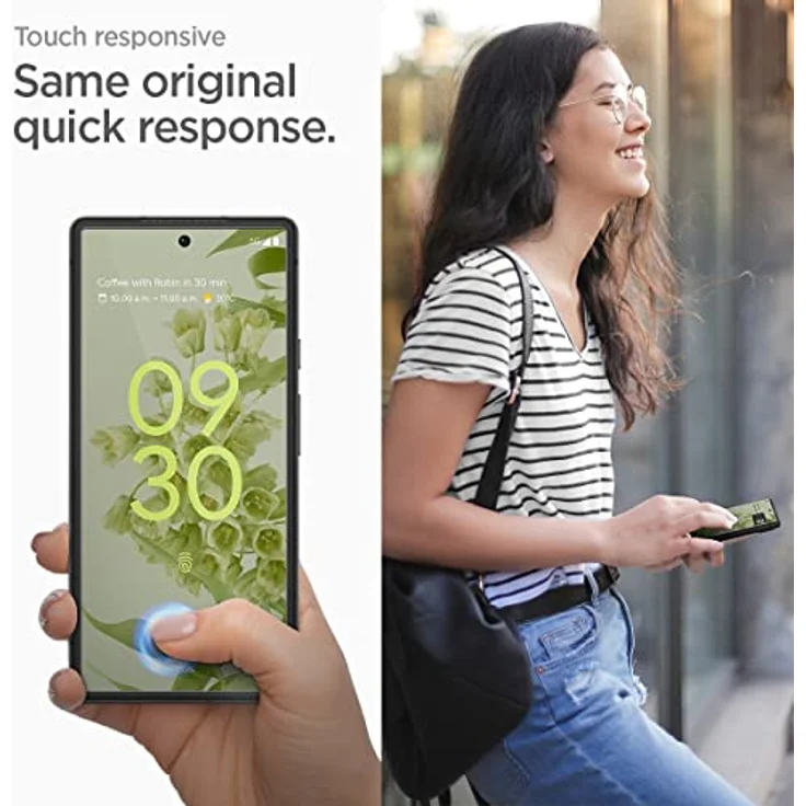 Spigen AlignMaster Schutzfolie kompatibel mit Google Pixel 7, 2 Stück, Kratzfest, 9H Härte Folie – Bild 4