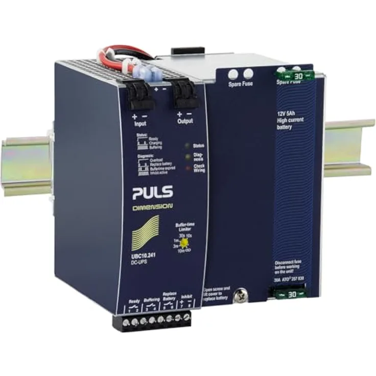 PULS USV-Schaltmodul DIMENSION UBC1, 360 VA / 360 W, unterbrechungsfreie Stromversorgung mit integrierter Pufferbatterie und Schutzfunktionen