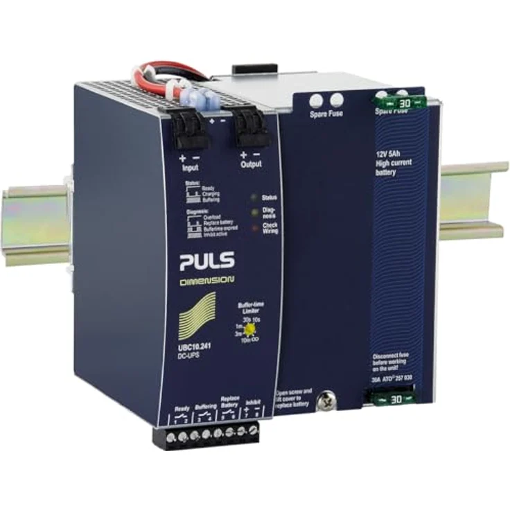 PULS USV-Schaltmodul DIMENSION UBC1, 360 VA / 360 W, unterbrechungsfreie Stromversorgung mit integrierter Pufferbatterie und Schutzfunktionen – Bild 1