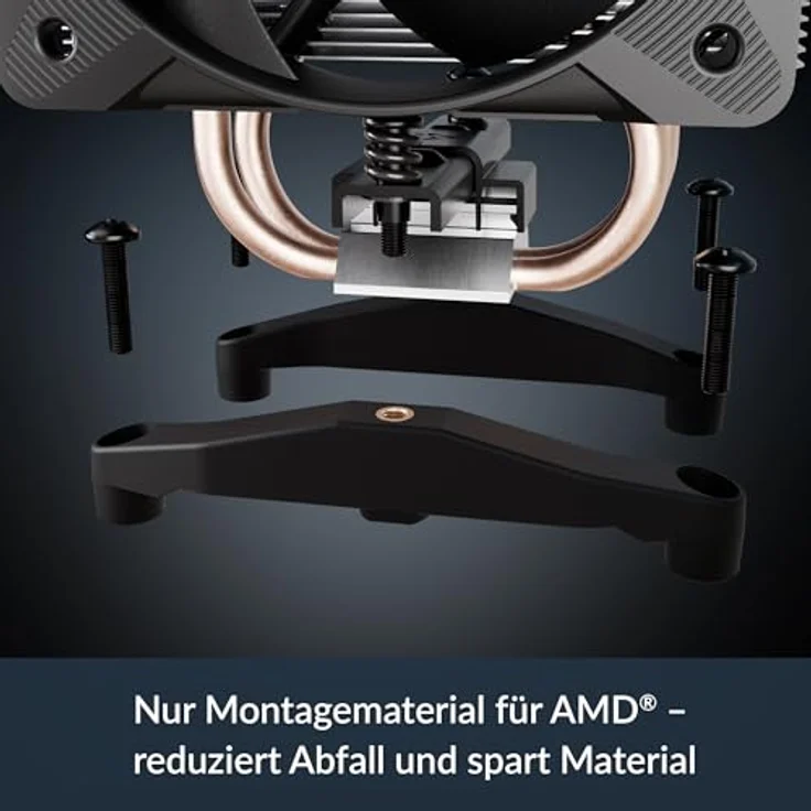 Arctic Freezer 8A CPU-Kühler für AMD AM5/AM4, 100mm PWM-Lüfter mit fluiddynamischem Gleitlager, schwarz – Bild 8