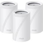 TP-Link Deco BE65 Pro, Mesh-WLAN Router mit Wi-Fi 7, bis zu 9,3 Gbit/s, 3er Pack, Weiss