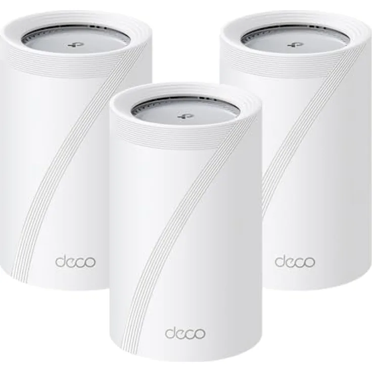 TP-Link Deco BE65 Pro, Mesh-WLAN Router mit Wi-Fi 7, bis zu 9,3 Gbit/s, 3er Pack, Weiss