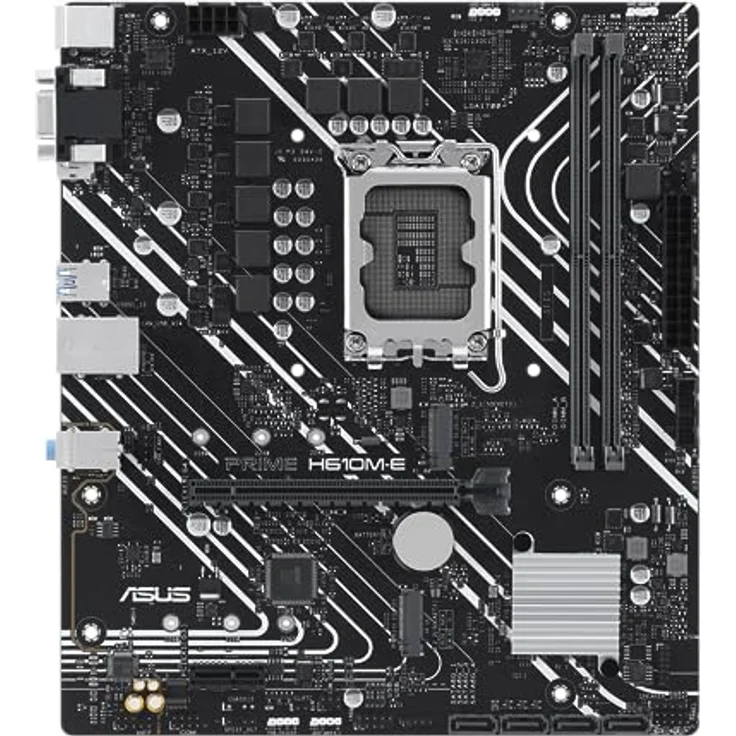 ASUS Prime H610M-E-CSM Mainboard Sockel Intel LGA 1700 (Intel H610, mATX, DDR4 Speicher, PCIe 4.0, 2X M.2, COM Header, RGB Header) – Bild 2