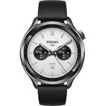 Xiaomi Watch S4 Black – 1.43" AMOLED, 2200 Nits, 15 Tage Akku, 5ATM Wasserfest, Herzfrequenz & SPO₂-Sensor, Bluetooth 5.3, Aluminiumgehäuse