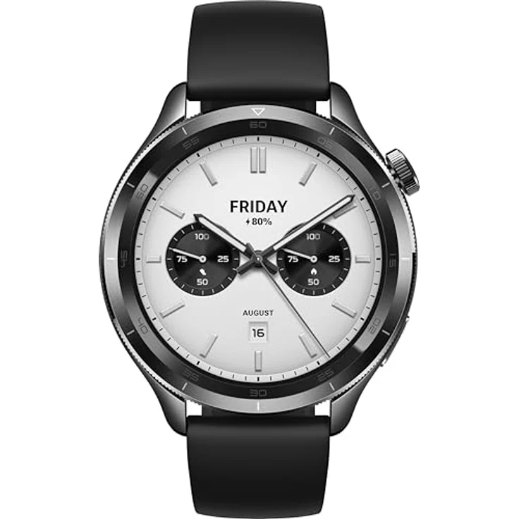 Xiaomi Watch S4 Black – 1.43" AMOLED, 2200 Nits, 15 Tage Akku, 5ATM Wasserfest, Herzfrequenz & SPO₂-Sensor, Bluetooth 5.3, Aluminiumgehäuse – Bild 1