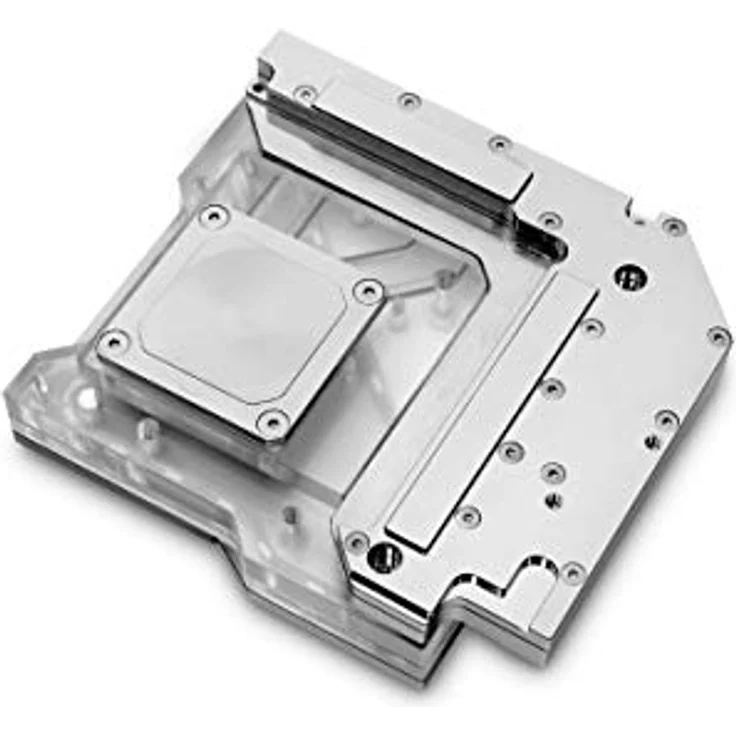 EKWB EK-Quantum Momentum Aorus Z490 Xtreme D-RGB, Monoblock CPU Wasserkühler mit transparentem Acryldeckel und vernickeltem Kupfer, Silber – Bild 2