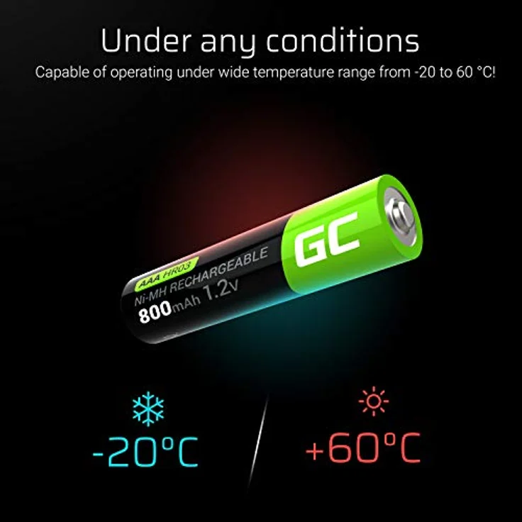 Green Cell HR03 Micro (AAA)-Akku NiMH 800 mAh 1.2V 2St. – Bild 5