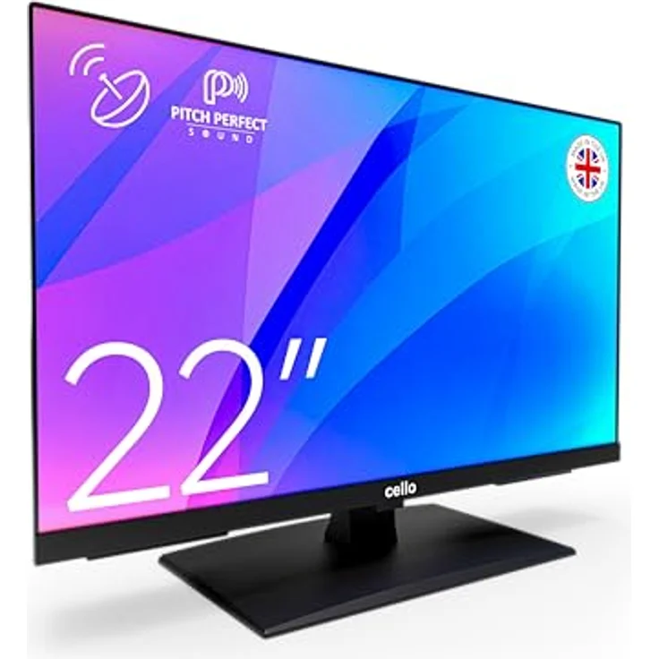 Cello C2224SH, 22 Zoll Fernseher mit Triple-Tuner DVB-C/-S2/-T2, Pitch Perfect Sound, ideal für kleine Räume – Bild 2