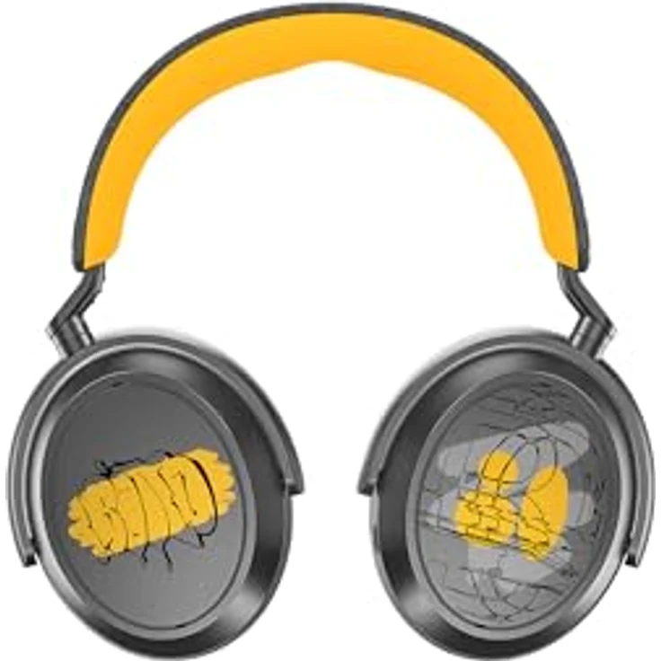 Sennheiser Momentum 4 Wireless 80th Anniversary Edition, Kopfhörer mit erstklassigem Sound, Schwarz-Gelb – Bild 2