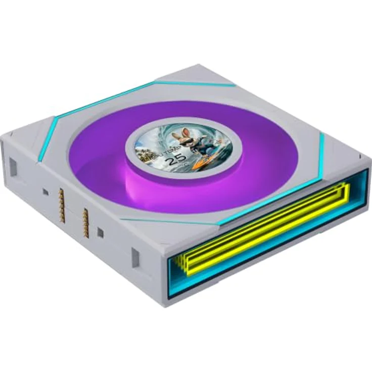 Lian Li UNI FAN SL-INF LCD FLEX, 120mm Wireless Lüfter mit ARGB und LCD, 3er-Pack mit Controller, weiß – Bild 2