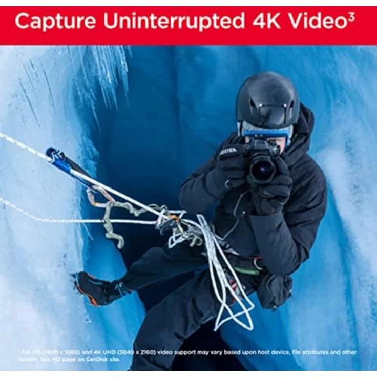 SanDisk Extreme PRO 64 GB SDXC Speicherkarte Class 3 V30 170 MB-s 90 MB-s (SDSDXXU-064G) – Bild 4