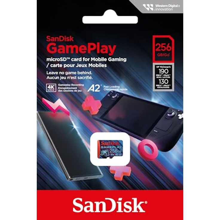 SanDisk 256 GB Gameplay-microSD-Karte für Mobile Gaming/Handheld-Konsolen, bis zu 190 MB/s – Bild 5