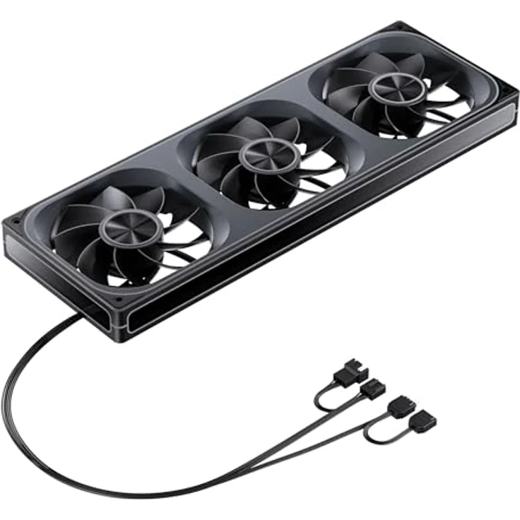 Jonsbo ZA-360 Gehäuselüfter, Reverse Blade, PWM, ARGB - 360mm, schwarz – Bild 7
