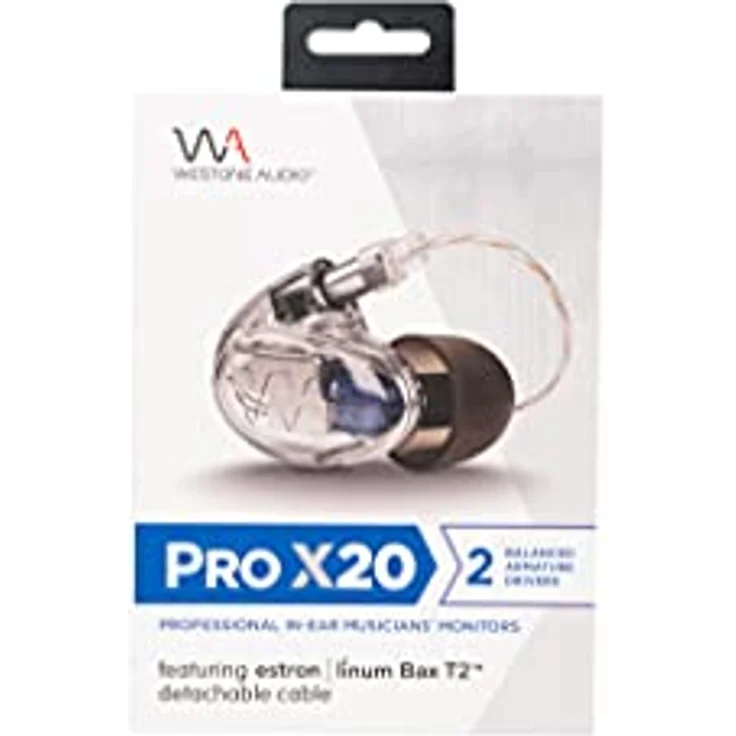 Westone Pro X20, Kabelgebundene In-Ear-Kopfhörer mit zwei Balanced Armature Treibern, transparent – Bild 4