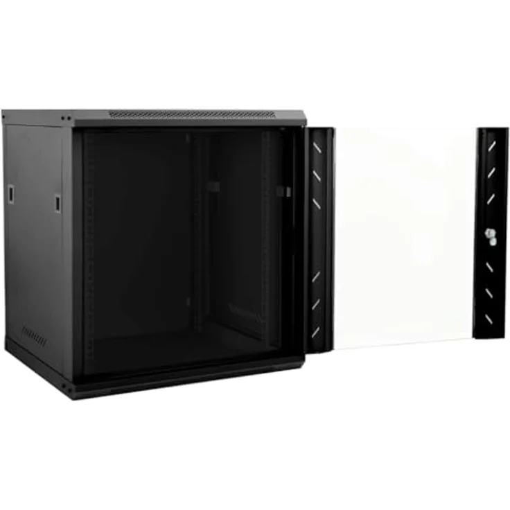 vidaXL Netzwerkschrank, Netzwerkschrank mit Speicher, Schwarz, 53 x 60 x 60 cm, Stahl – Bild 9