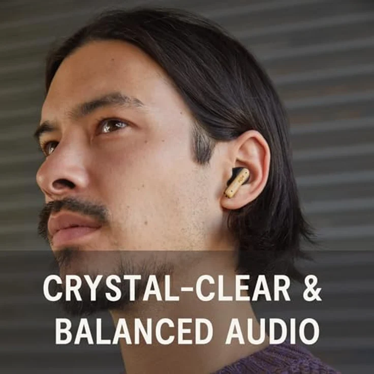 House of Marley Little Birds Kabellose Kopfhörer, Schwarz, 6 Stunden Akkulaufzeit – Bild 4