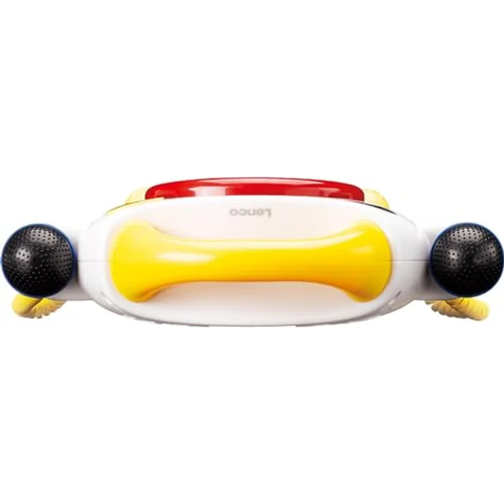 Lenco KCD-011 CD-Player Sing Along für Kinder - Bluetooth 5.0 - Antishock - LED-Display - Titelspeicher - 2 Mikrofone für Karaoke - AC- oder Batterie betrieben - mit Aufklebern – Bild 5